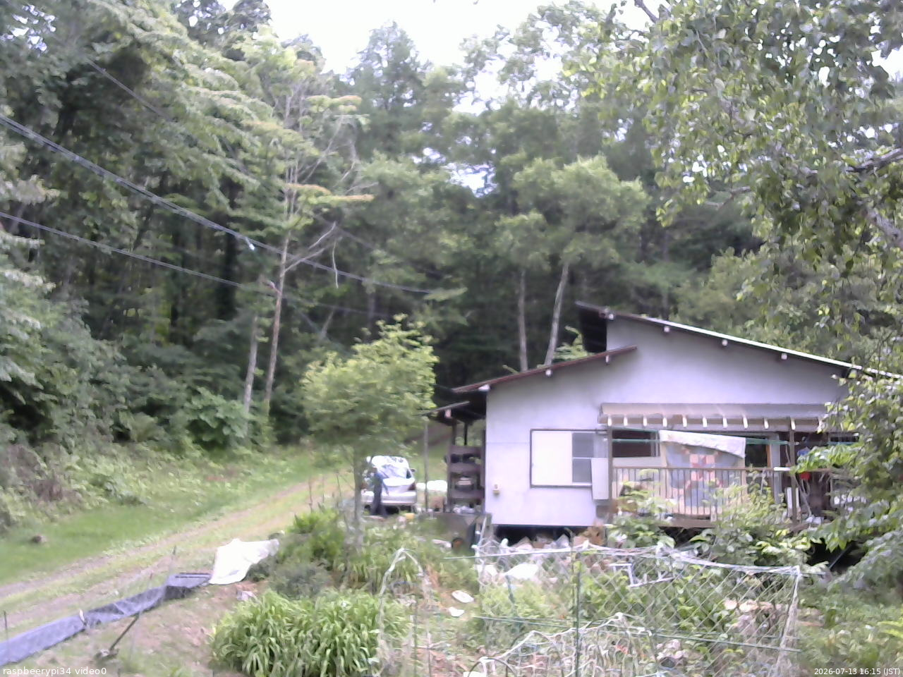 長野県菅平高原 ゆたか山荘 西側(坂上) 2026/07/13 16:15