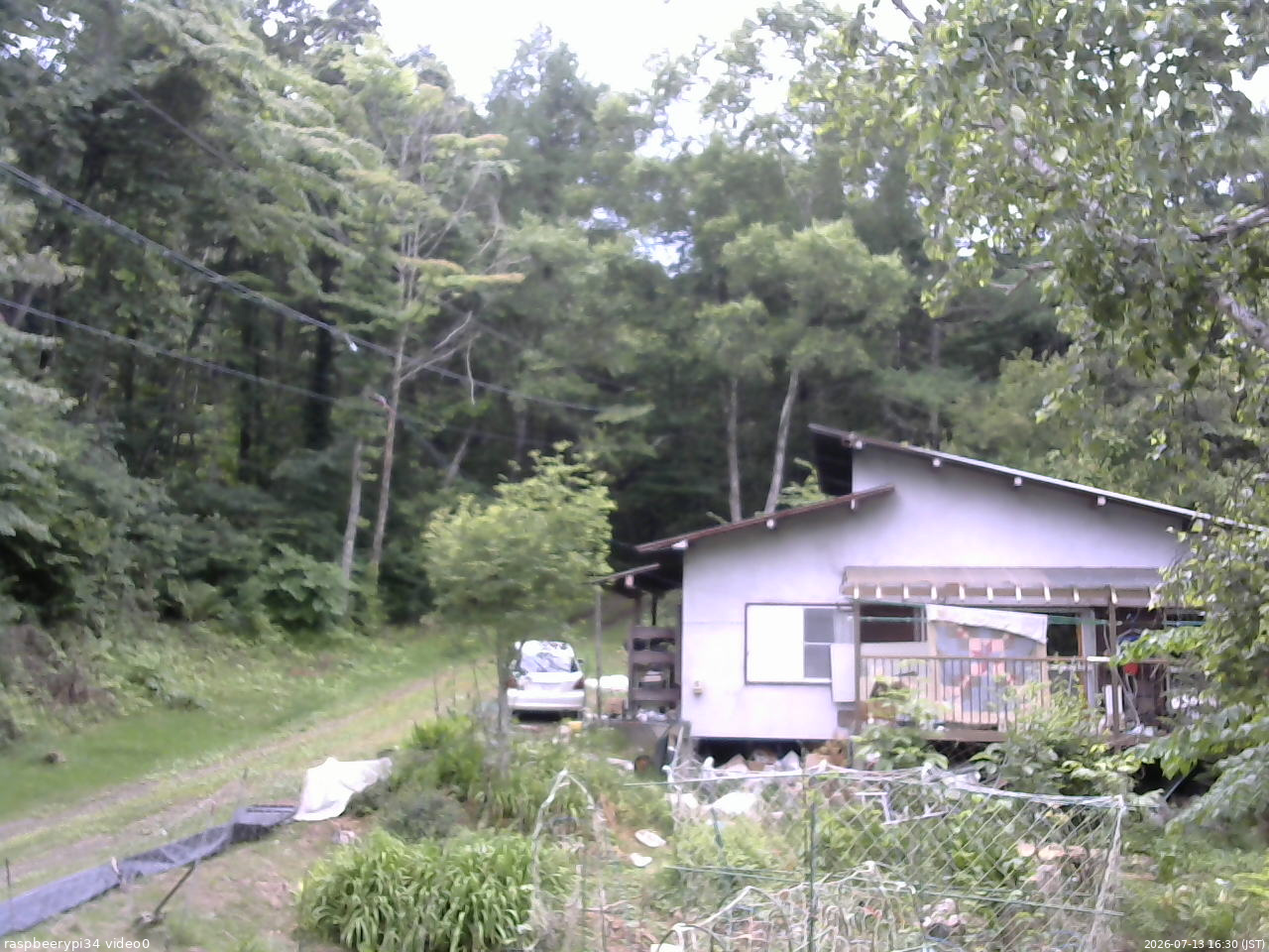 長野県菅平高原 ゆたか山荘 西側(坂上) 2026/07/13 16:30