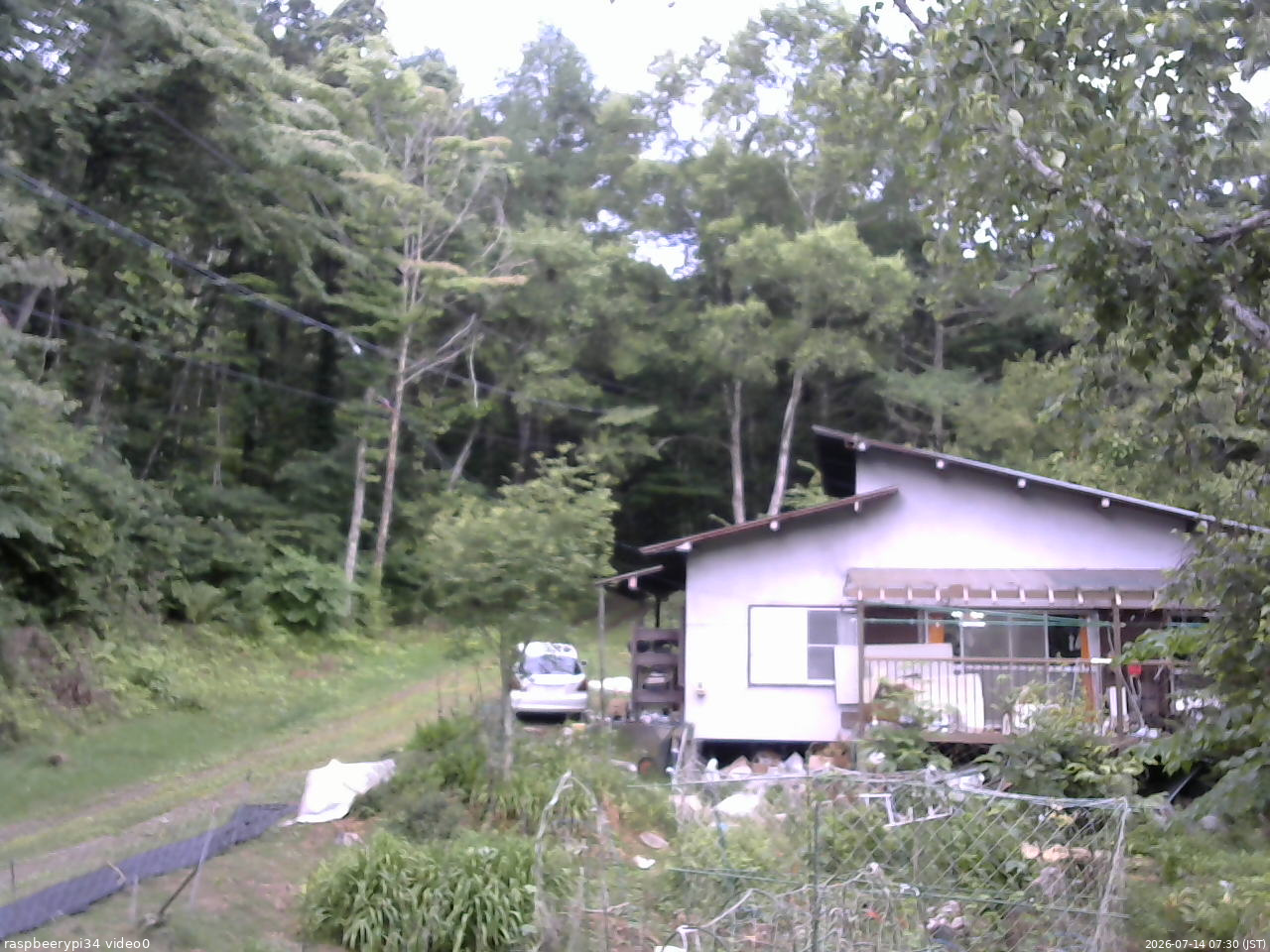 長野県菅平高原 ゆたか山荘 西側(坂上) 2026/07/14 07:30