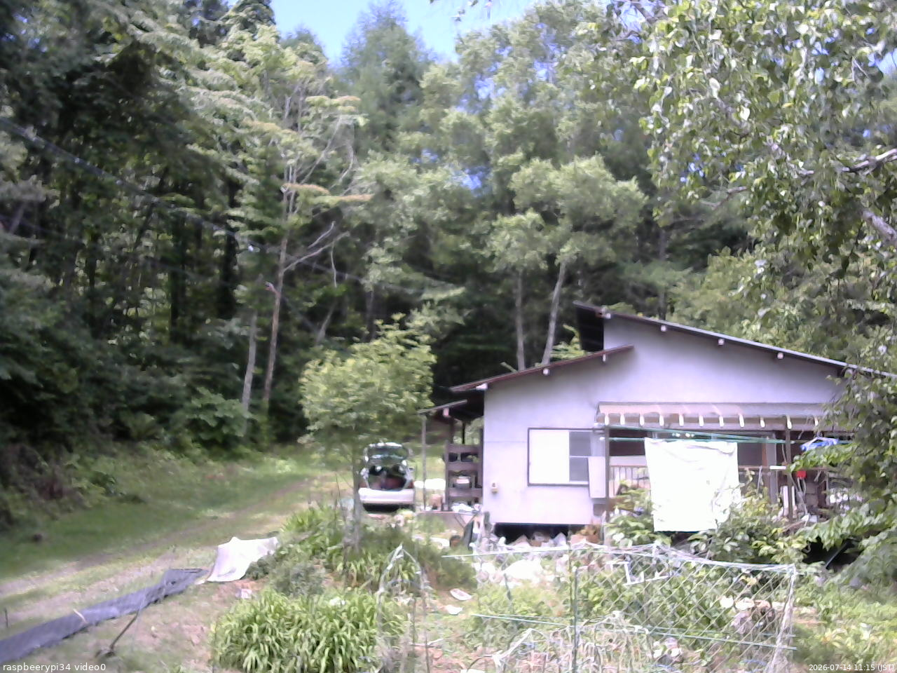 長野県菅平高原 ゆたか山荘 西側(坂上) 2026/07/14 11:15