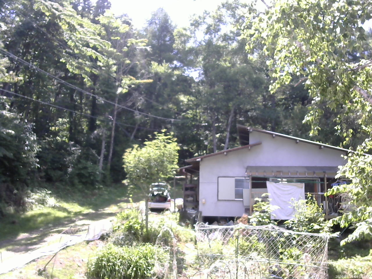 長野県菅平高原 ゆたか山荘 西側(坂上) 2026/07/14 14:15