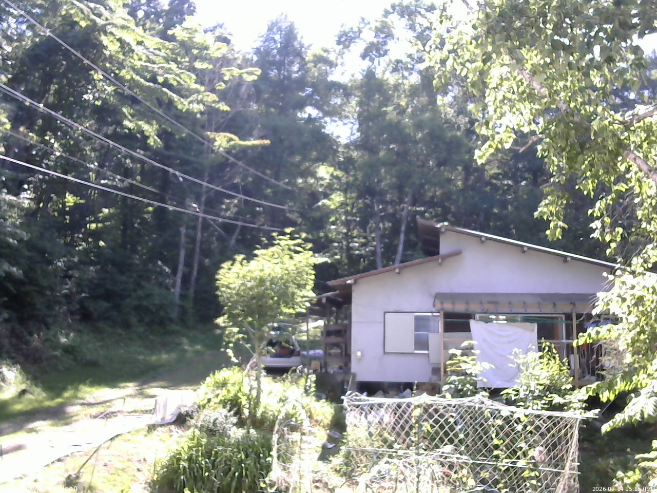 長野県菅平高原 ゆたか山荘 西側(坂上) 2026/07/14 15:15