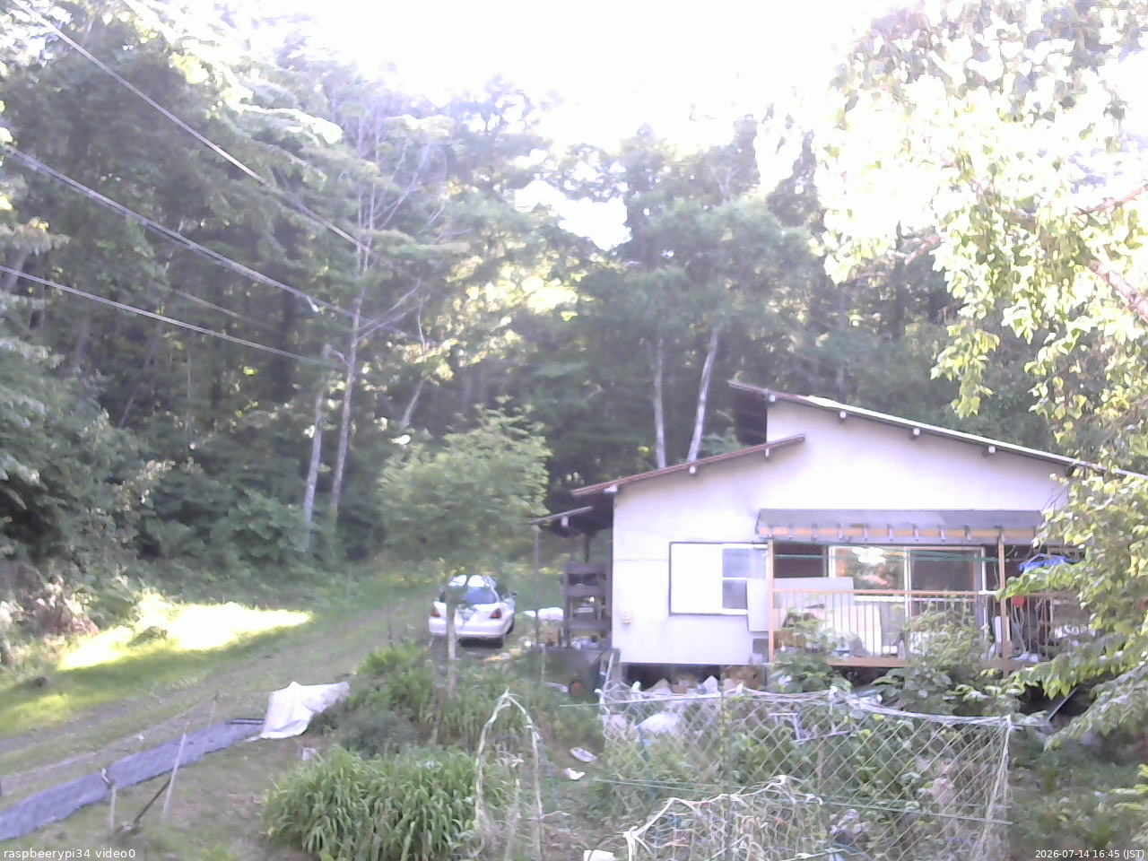 長野県菅平高原 ゆたか山荘 西側(坂上) 2026/07/14 16:45
