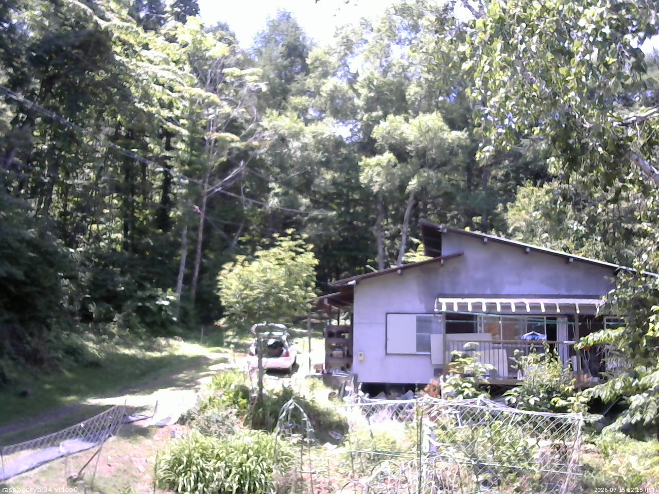 長野県菅平高原 ゆたか山荘 西側(坂上) 2026/07/15 12:15