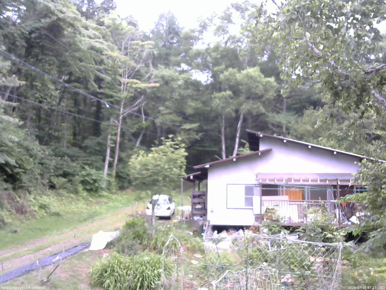 長野県菅平高原 ゆたか山荘 西側(坂上) 2026/07/16 07:15