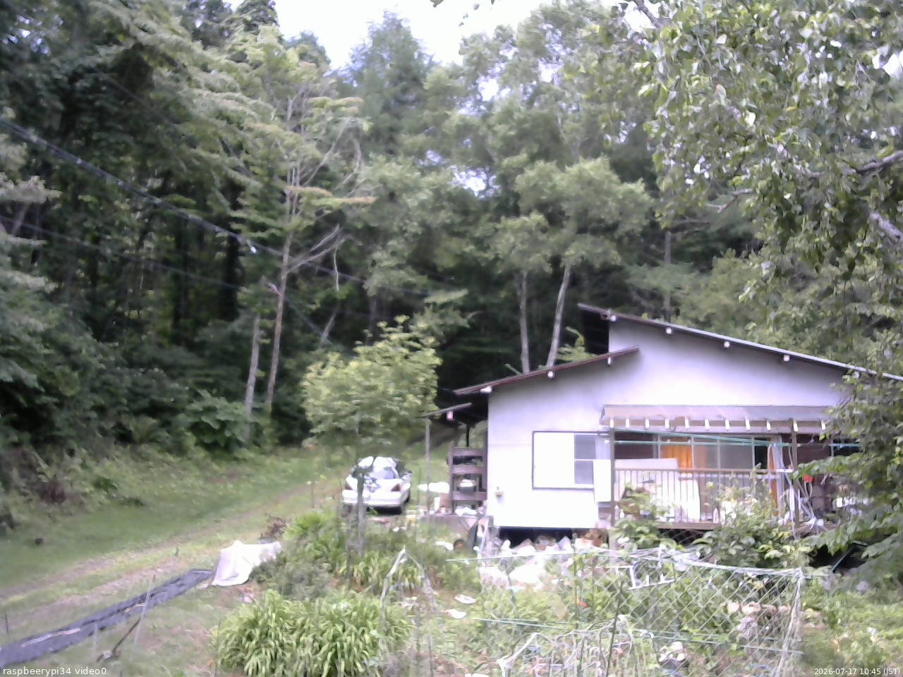 長野県菅平高原 ゆたか山荘 西側(坂上) 2026/07/17 10:45