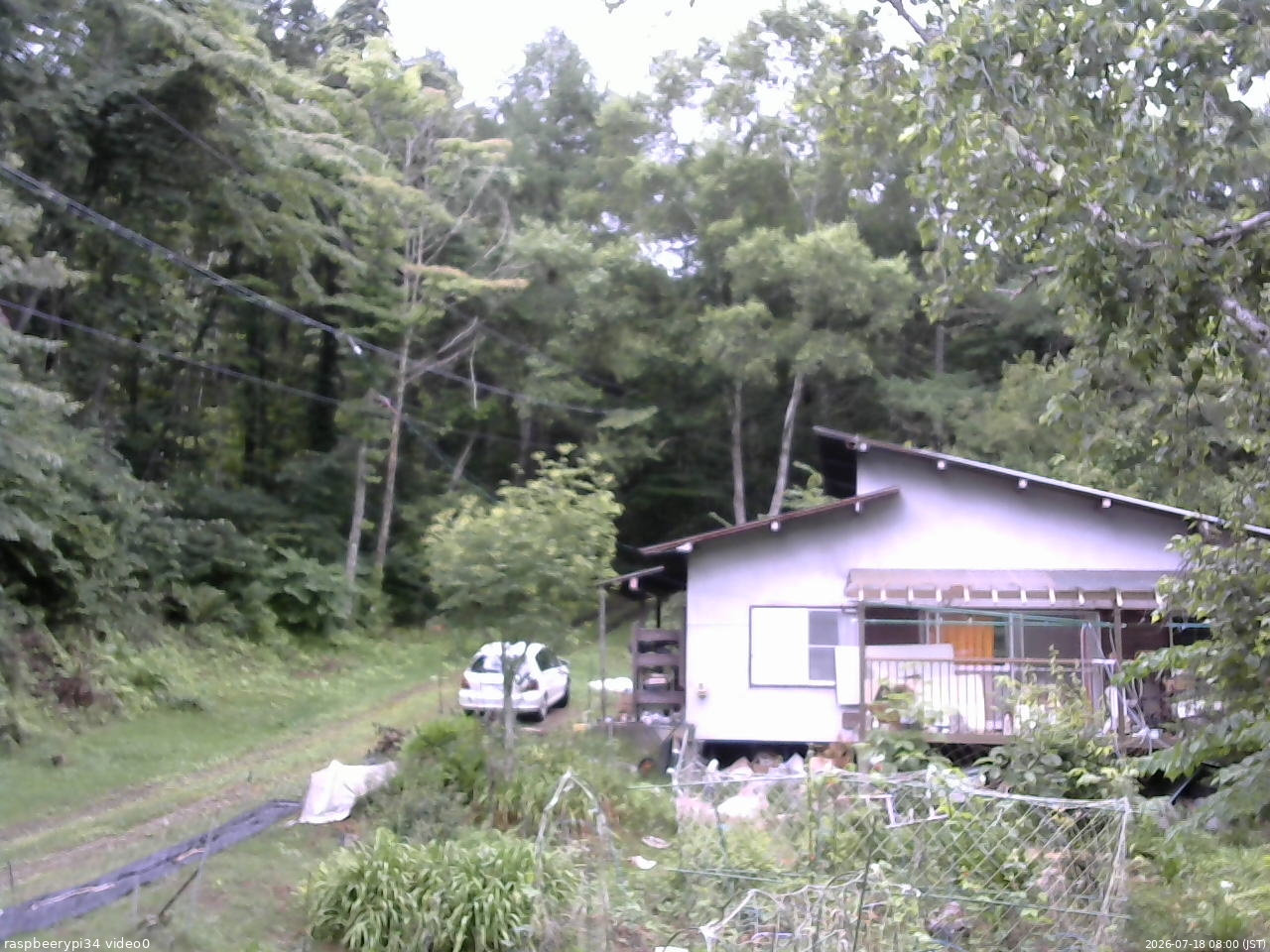 長野県菅平高原 ゆたか山荘 西側(坂上) 2026/07/18 08:00