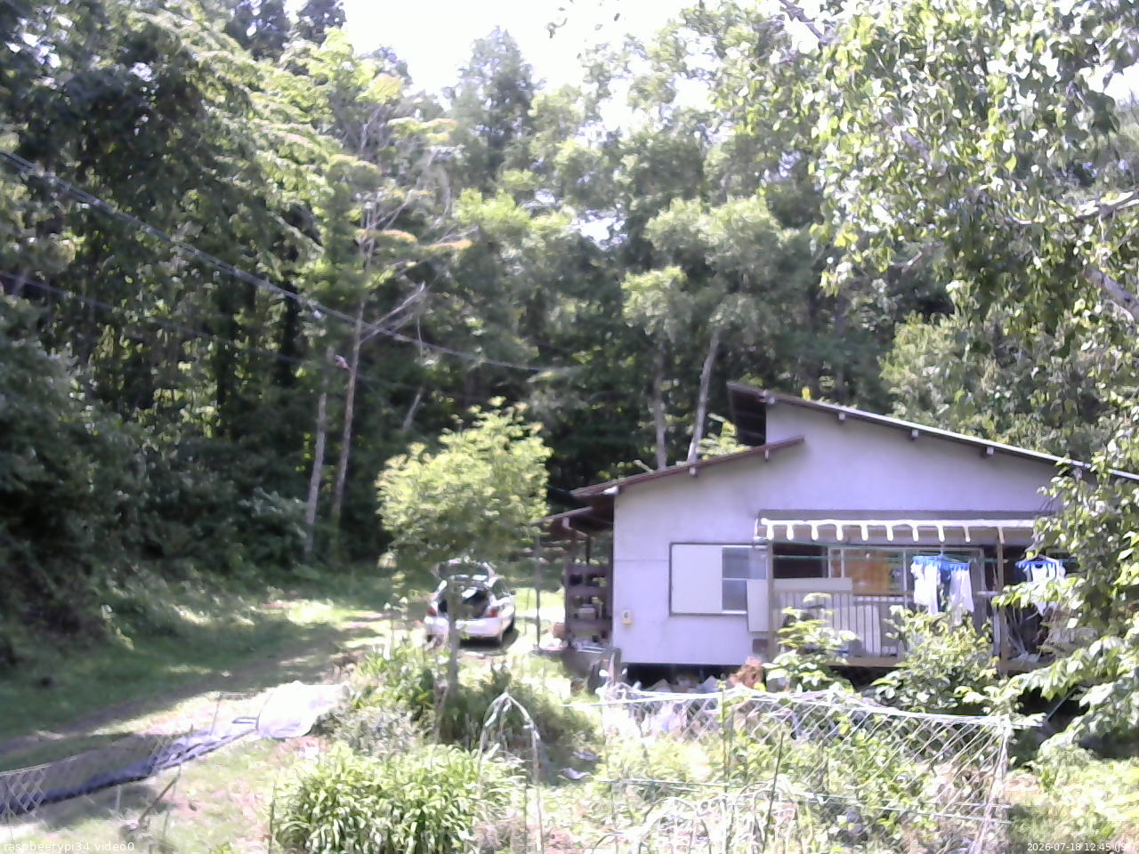 長野県菅平高原 ゆたか山荘 西側(坂上) 2026/07/18 12:45