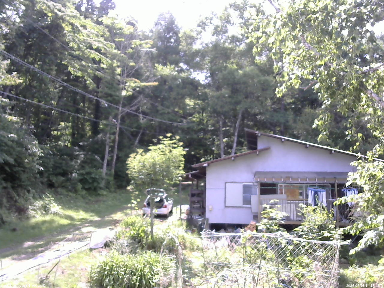 長野県菅平高原 ゆたか山荘 西側(坂上) 2026/07/18 14:15