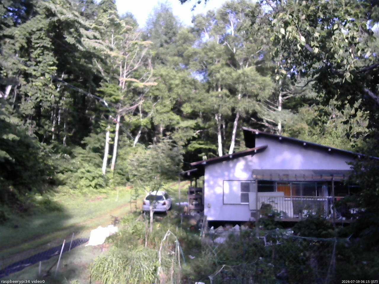 長野県菅平高原 ゆたか山荘 西側(坂上) 2026/07/19 06:15