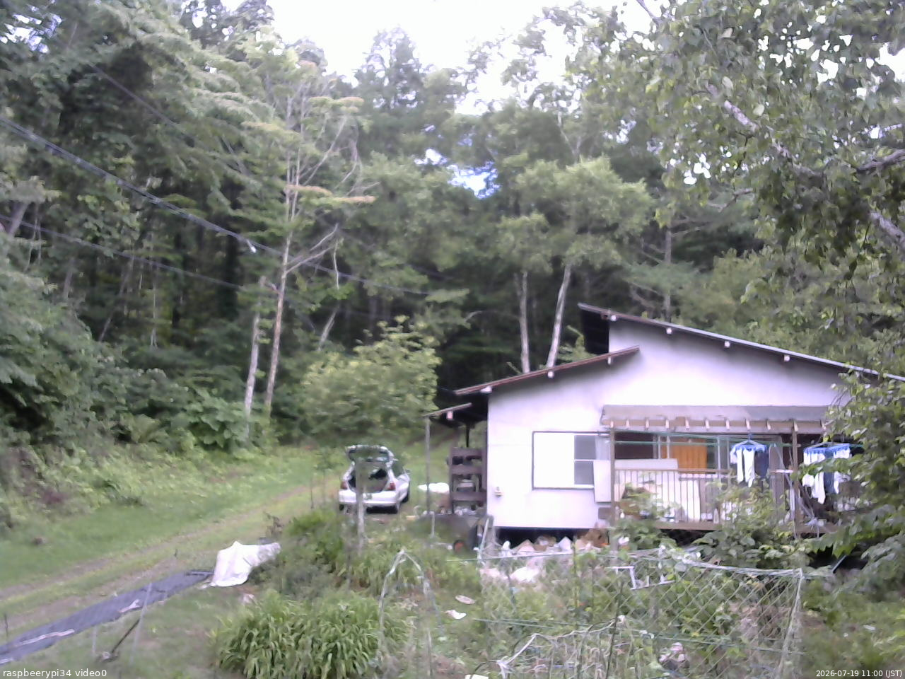 長野県菅平高原 ゆたか山荘 西側(坂上) 2026/07/19 11:00