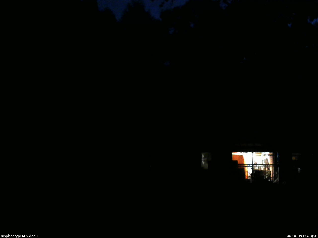 長野県菅平高原 ゆたか山荘 西側(坂上) 2026/07/19 19:45
