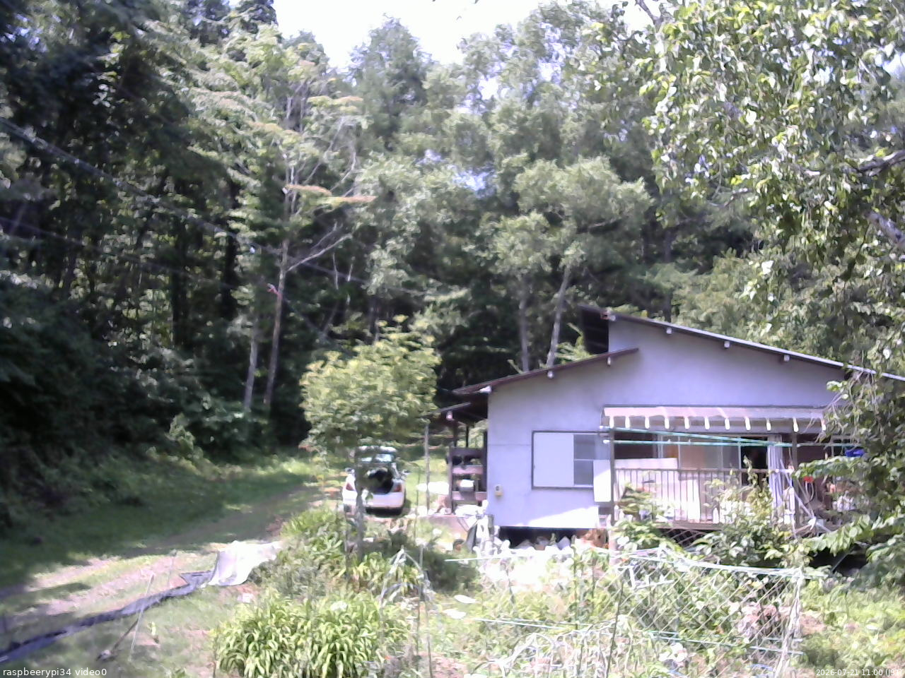 長野県菅平高原 ゆたか山荘 西側(坂上) 2026/07/21 11:00