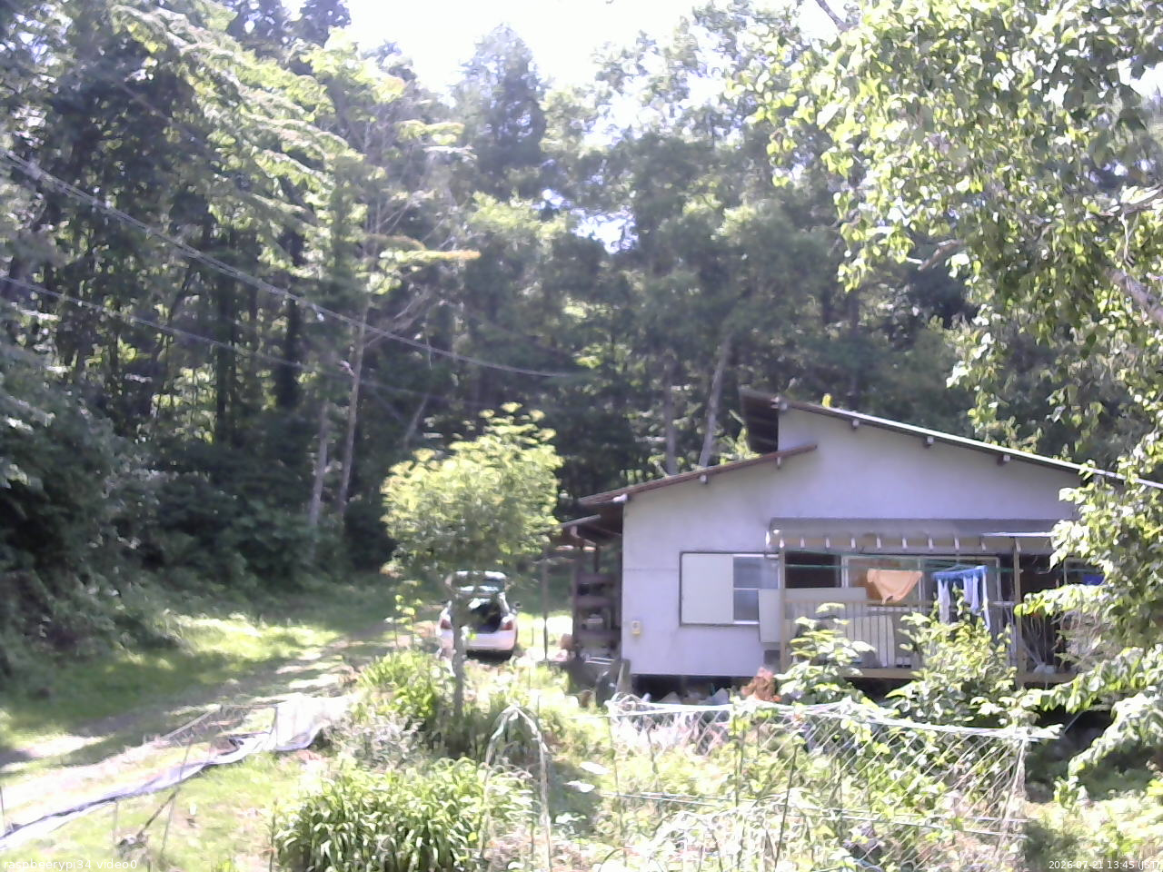 長野県菅平高原 ゆたか山荘 西側(坂上) 2026/07/21 13:45