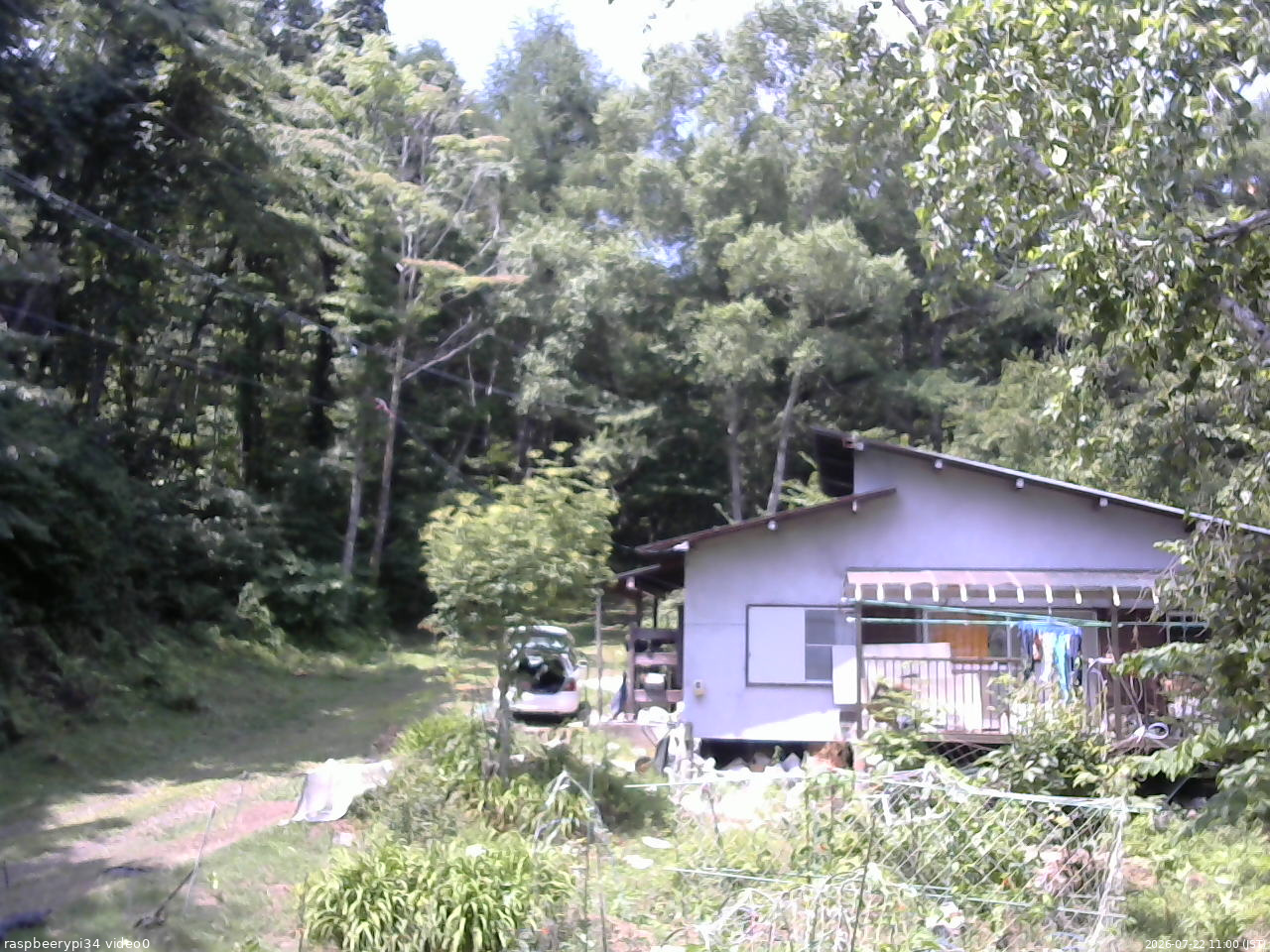 長野県菅平高原 ゆたか山荘 西側(坂上) 2026/07/22 11:00