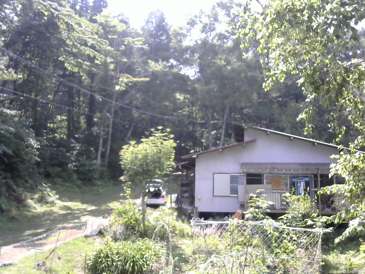 長野県菅平高原 ゆたか山荘 西側(坂上) 2026/07/22 14:15