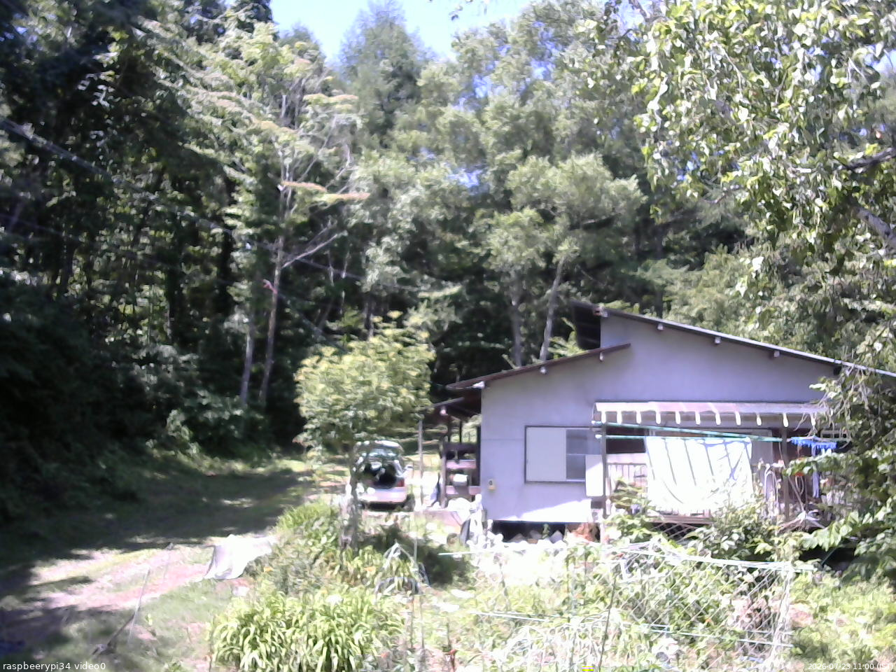 長野県菅平高原 ゆたか山荘 西側(坂上) 2026/07/23 11:00
