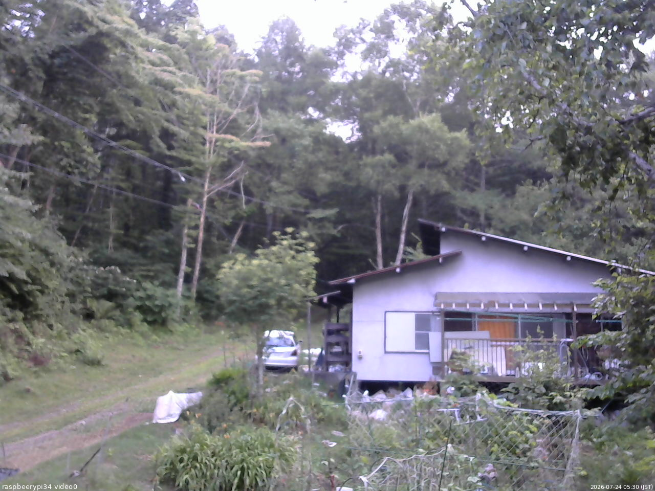 長野県菅平高原 ゆたか山荘 西側(坂上) 2026/07/24 05:30