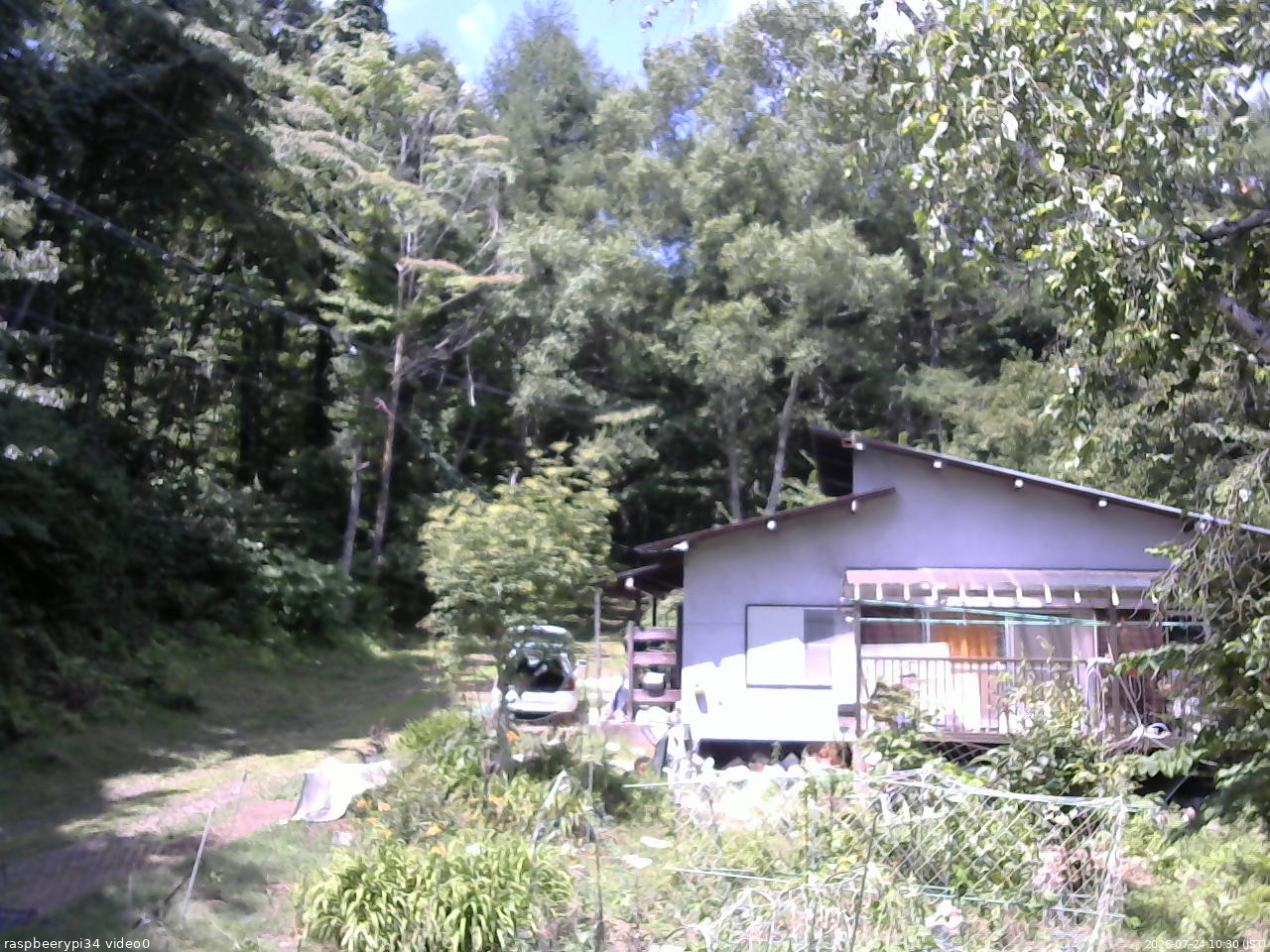 長野県菅平高原 ゆたか山荘 西側(坂上) 2026/07/24 10:30