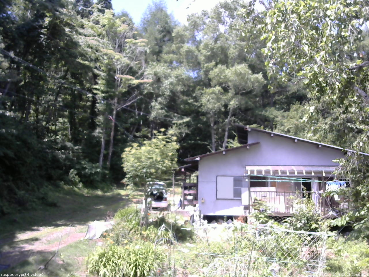 長野県菅平高原 ゆたか山荘 西側(坂上) 2026/07/24 11:00