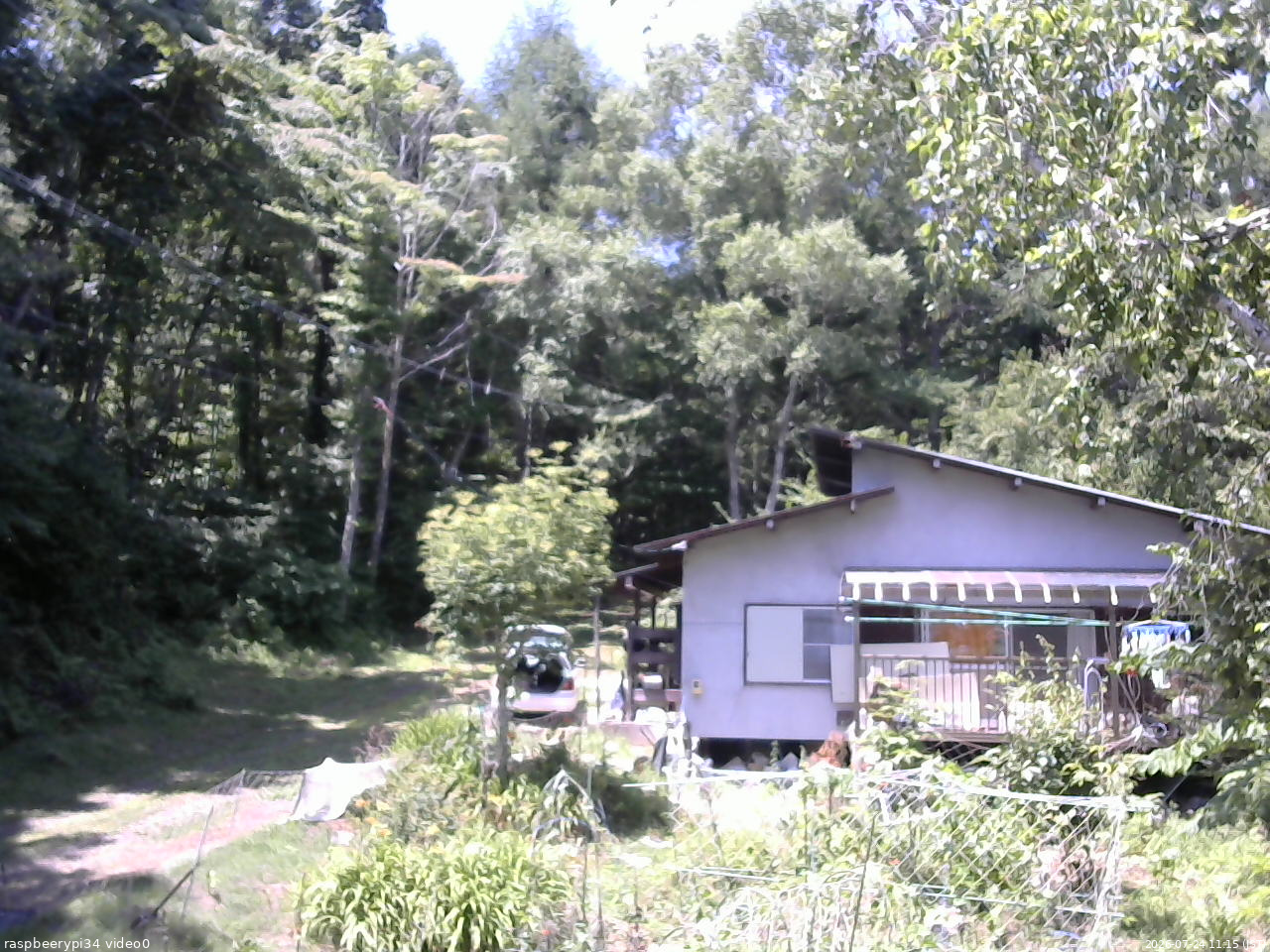 長野県菅平高原 ゆたか山荘 西側(坂上) 2026/07/24 11:15