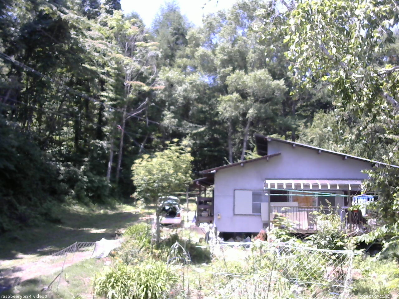 長野県菅平高原 ゆたか山荘 西側(坂上) 2026/07/24 11:30
