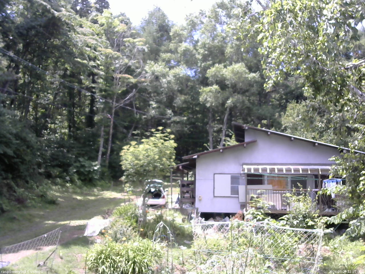 長野県菅平高原 ゆたか山荘 西側(坂上) 2026/07/24 12:15