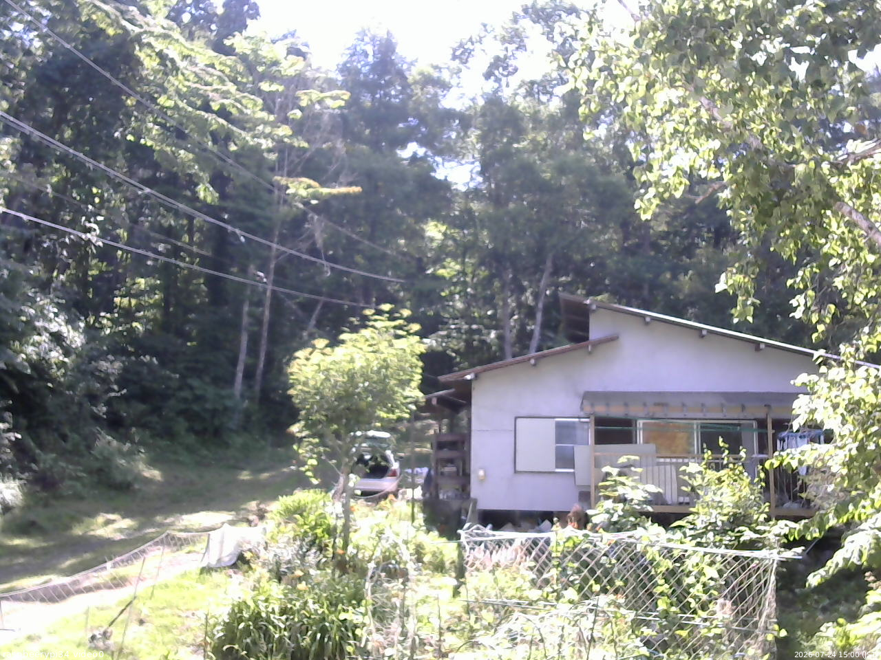 長野県菅平高原 ゆたか山荘 西側(坂上) 2026/07/24 15:00