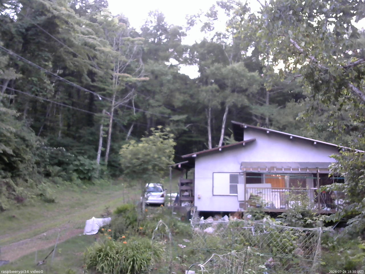 長野県菅平高原 ゆたか山荘 西側(坂上) 2026/07/24 18:30