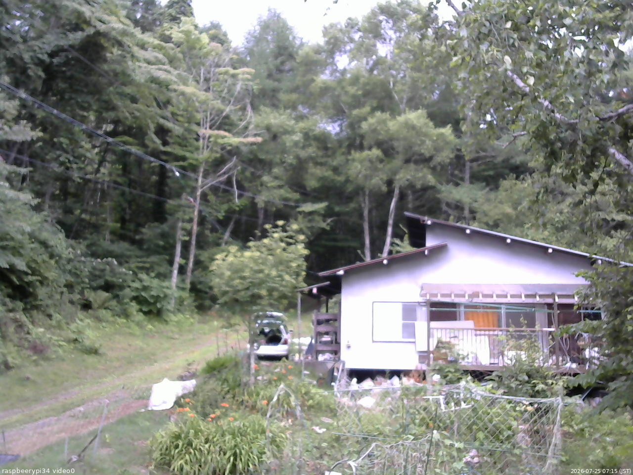 長野県菅平高原 ゆたか山荘 西側(坂上) 2026/07/25 07:15