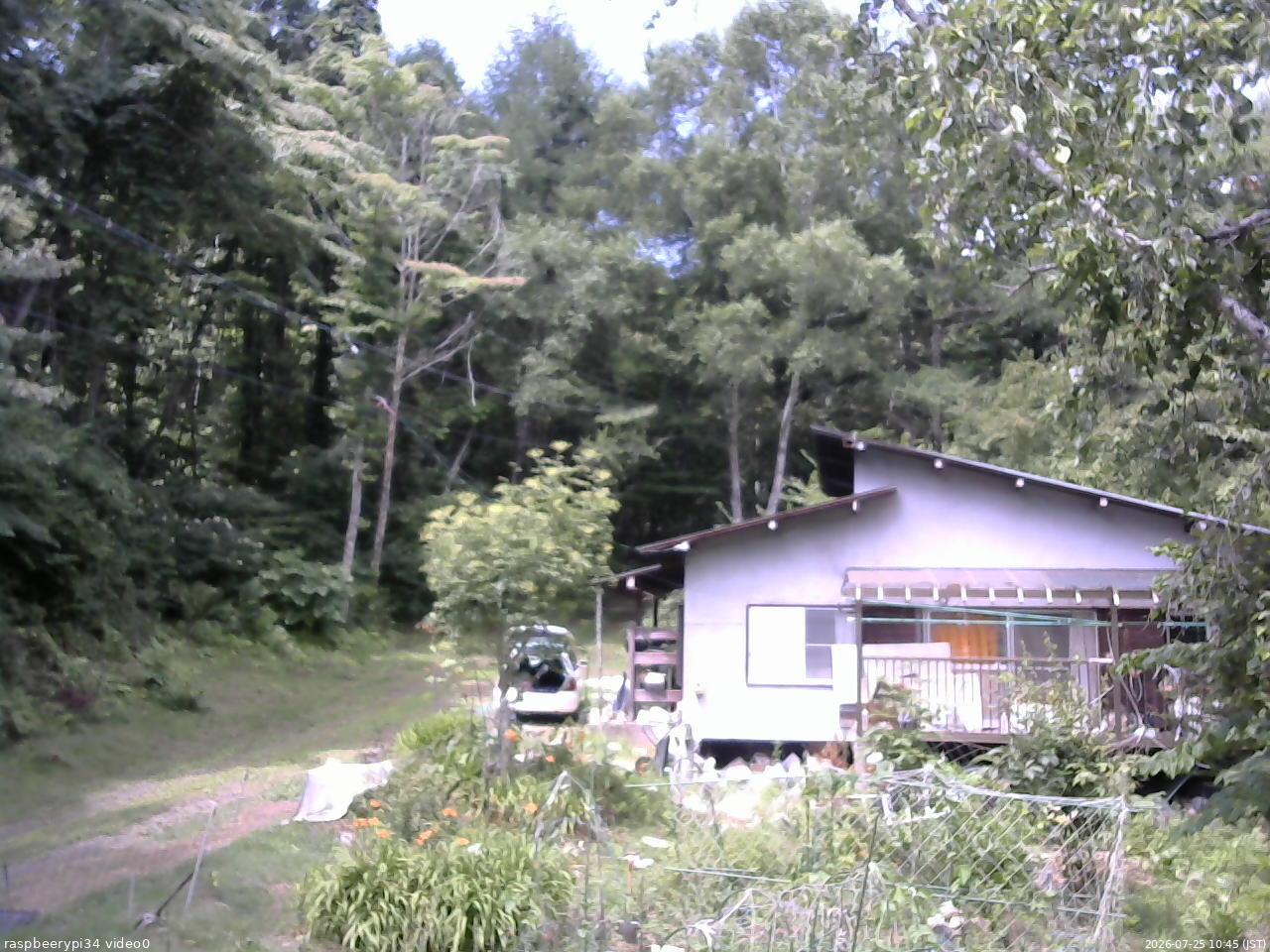 長野県菅平高原 ゆたか山荘 西側(坂上) 2026/07/25 10:45