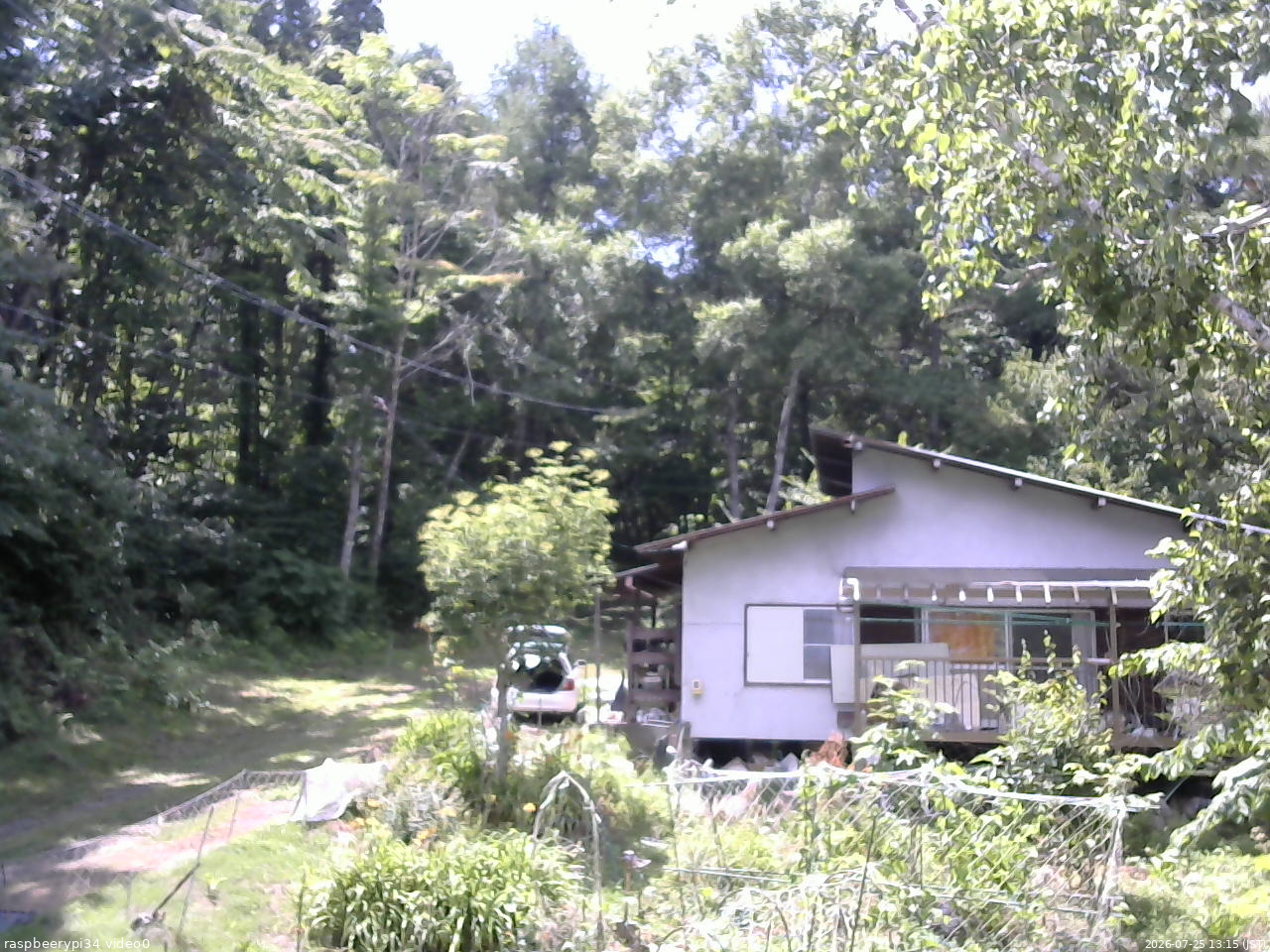 長野県菅平高原 ゆたか山荘 西側(坂上) 2026/07/25 13:15