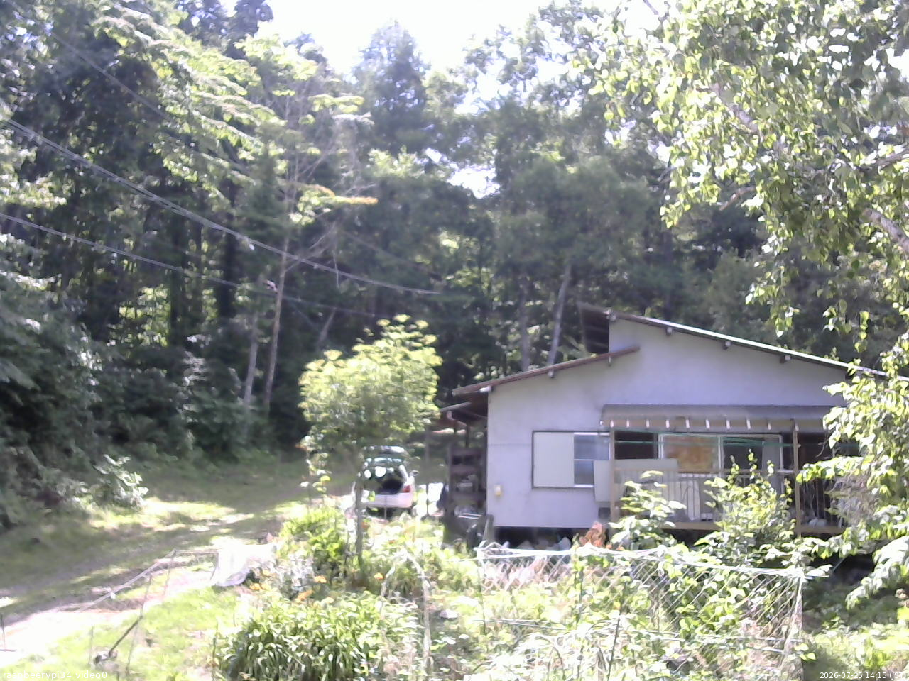 長野県菅平高原 ゆたか山荘 西側(坂上) 2026/07/25 14:15