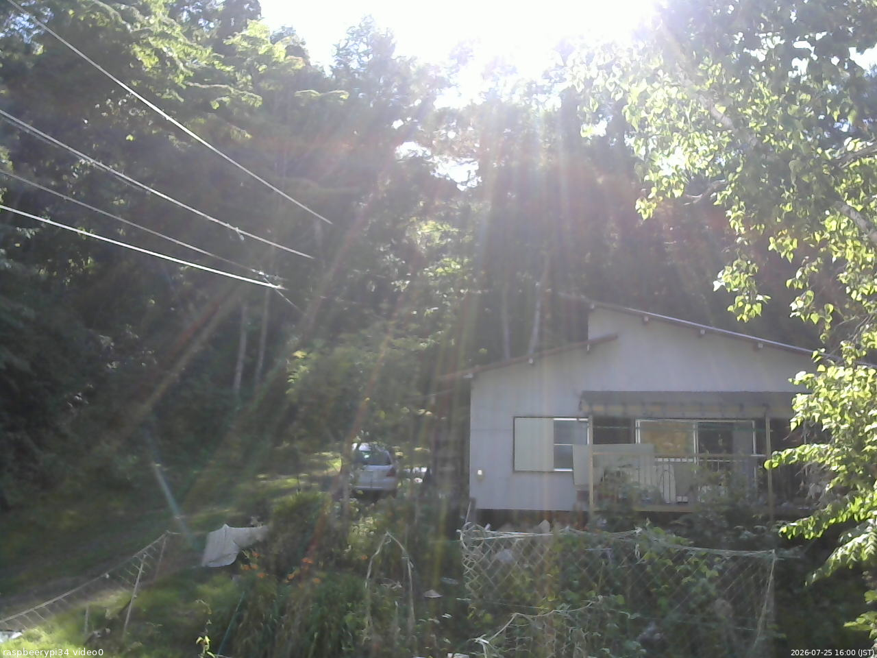長野県菅平高原 ゆたか山荘 西側(坂上) 2026/07/25 16:00