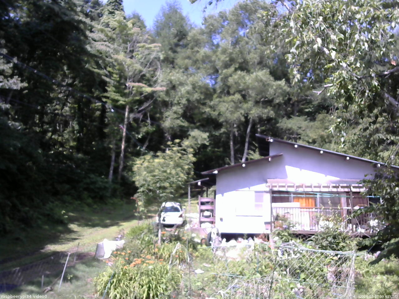 長野県菅平高原 ゆたか山荘 西側(坂上) 2026/07/27 09:45