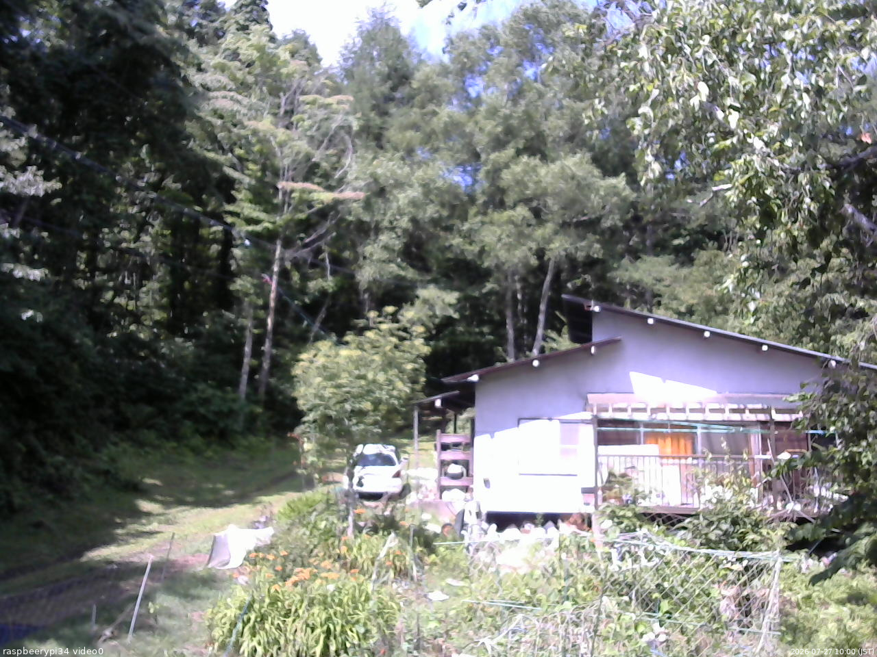 長野県菅平高原 ゆたか山荘 西側(坂上) 2026/07/27 10:00