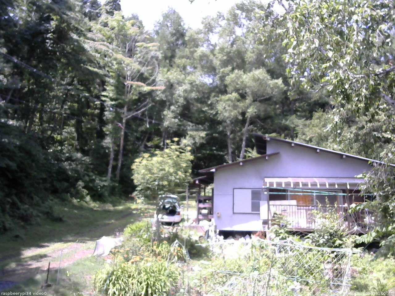 長野県菅平高原 ゆたか山荘 西側(坂上) 2026/07/27 11:00