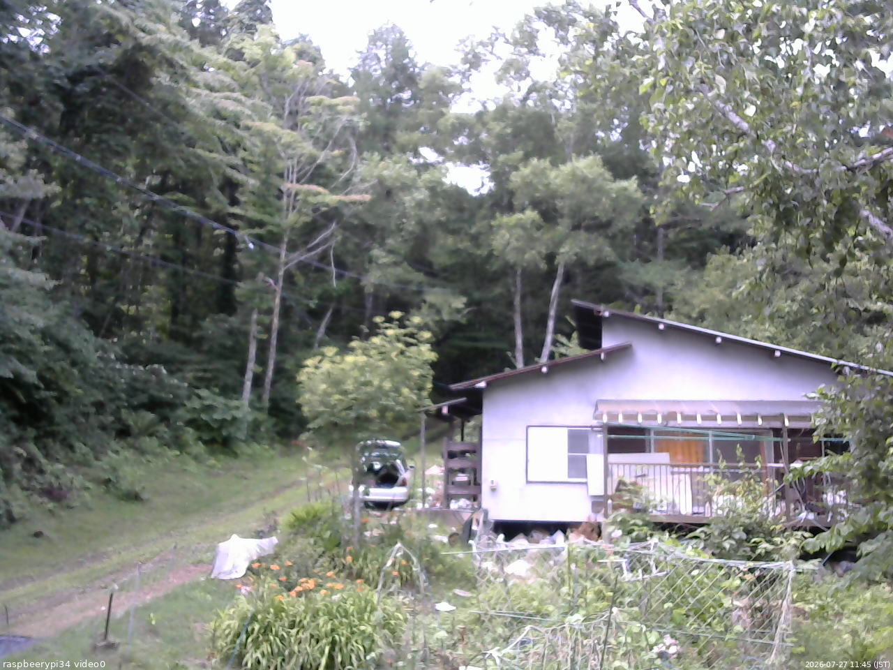 長野県菅平高原 ゆたか山荘 西側(坂上) 2026/07/27 11:45