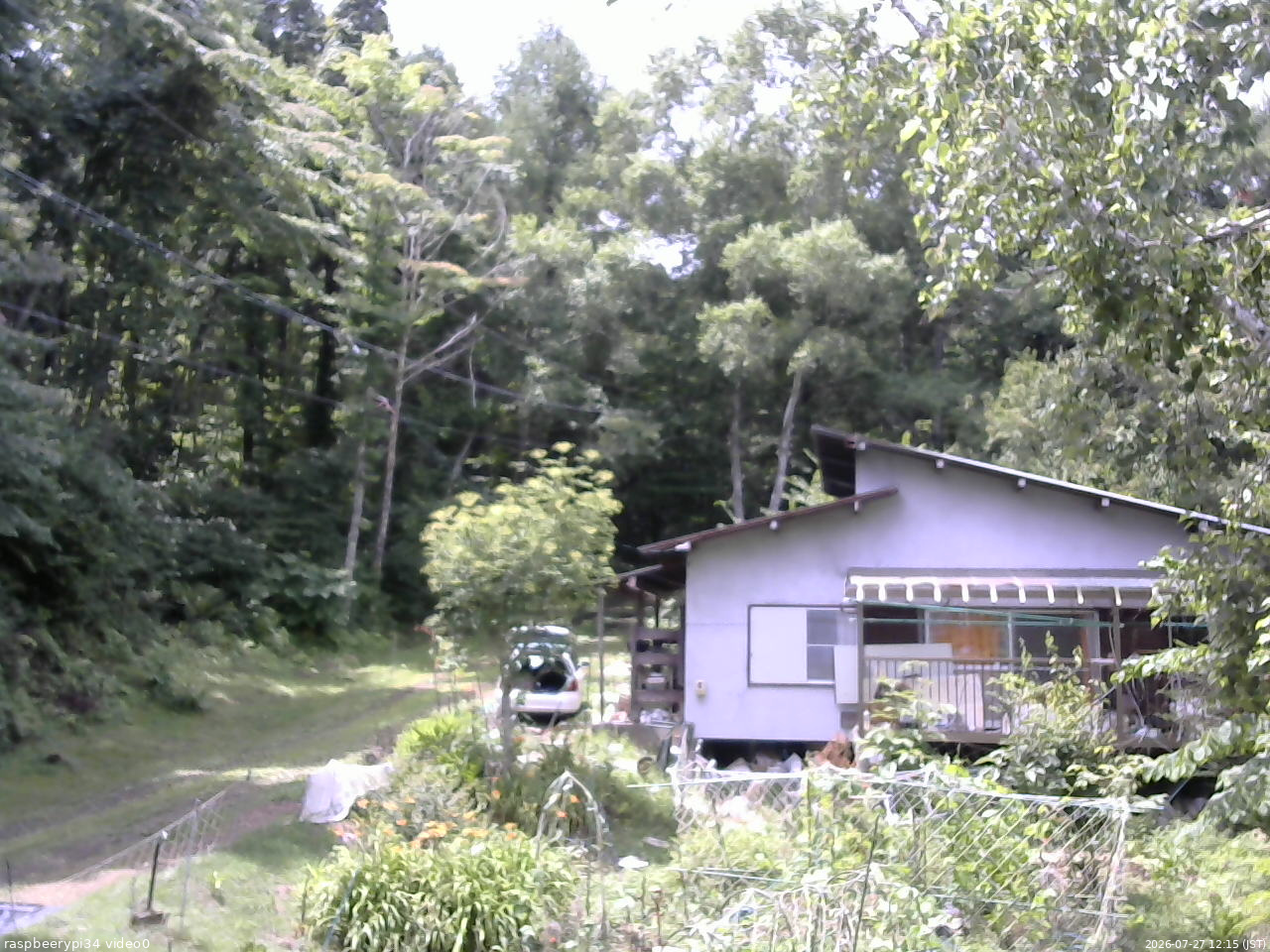 長野県菅平高原 ゆたか山荘 西側(坂上) 2026/07/27 12:15