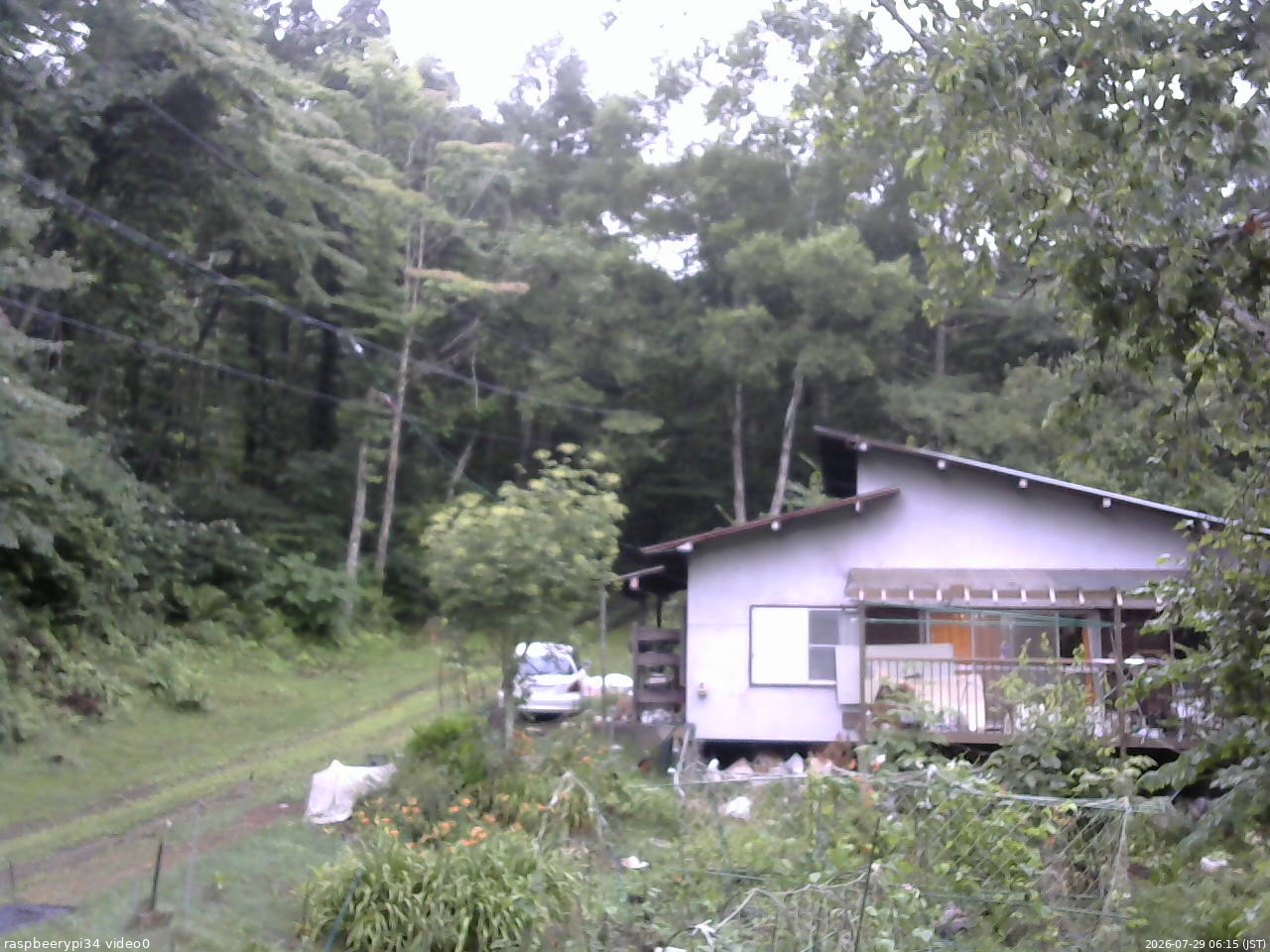 長野県菅平高原 ゆたか山荘 西側(坂上) 2026/07/29 06:15