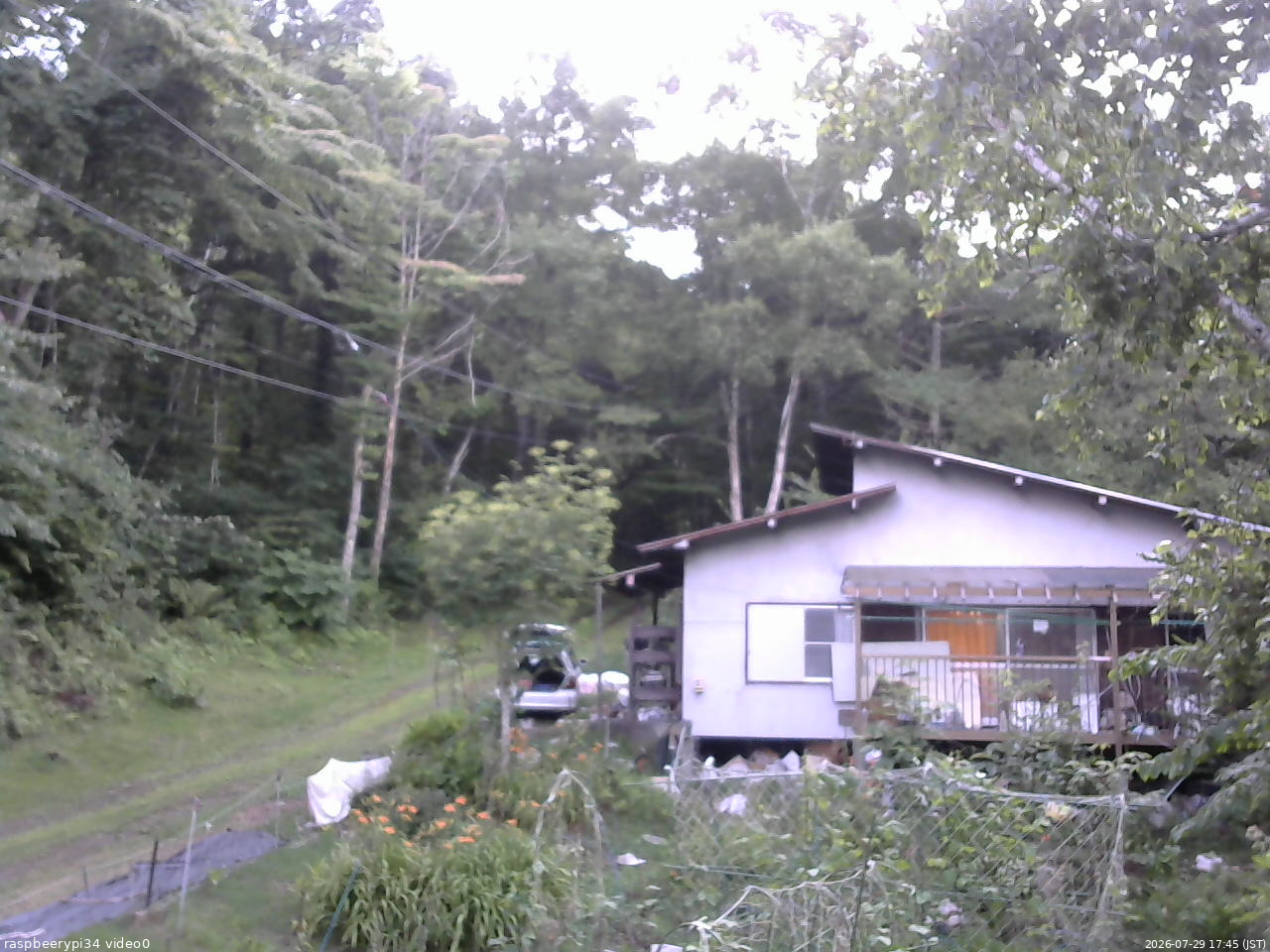 長野県菅平高原 ゆたか山荘 西側(坂上) 2026/07/29 17:45
