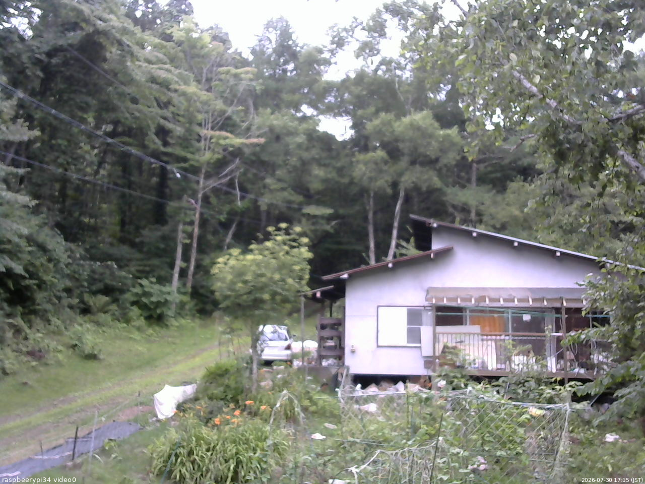 長野県菅平高原 ゆたか山荘 西側(坂上) 2026/07/30 17:15