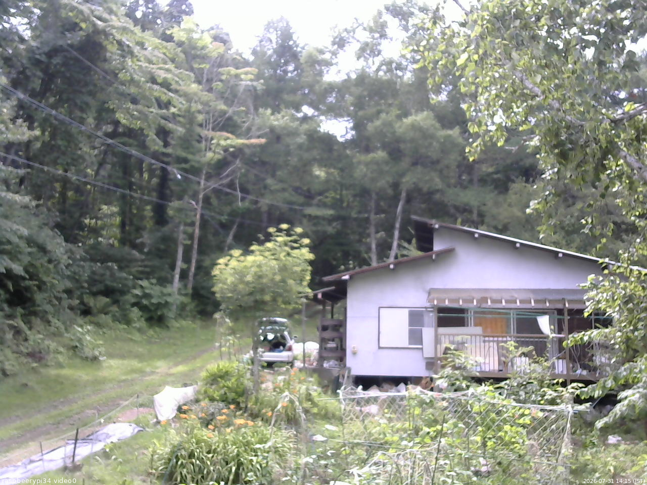 長野県菅平高原 ゆたか山荘 西側(坂上) 2026/07/31 14:15