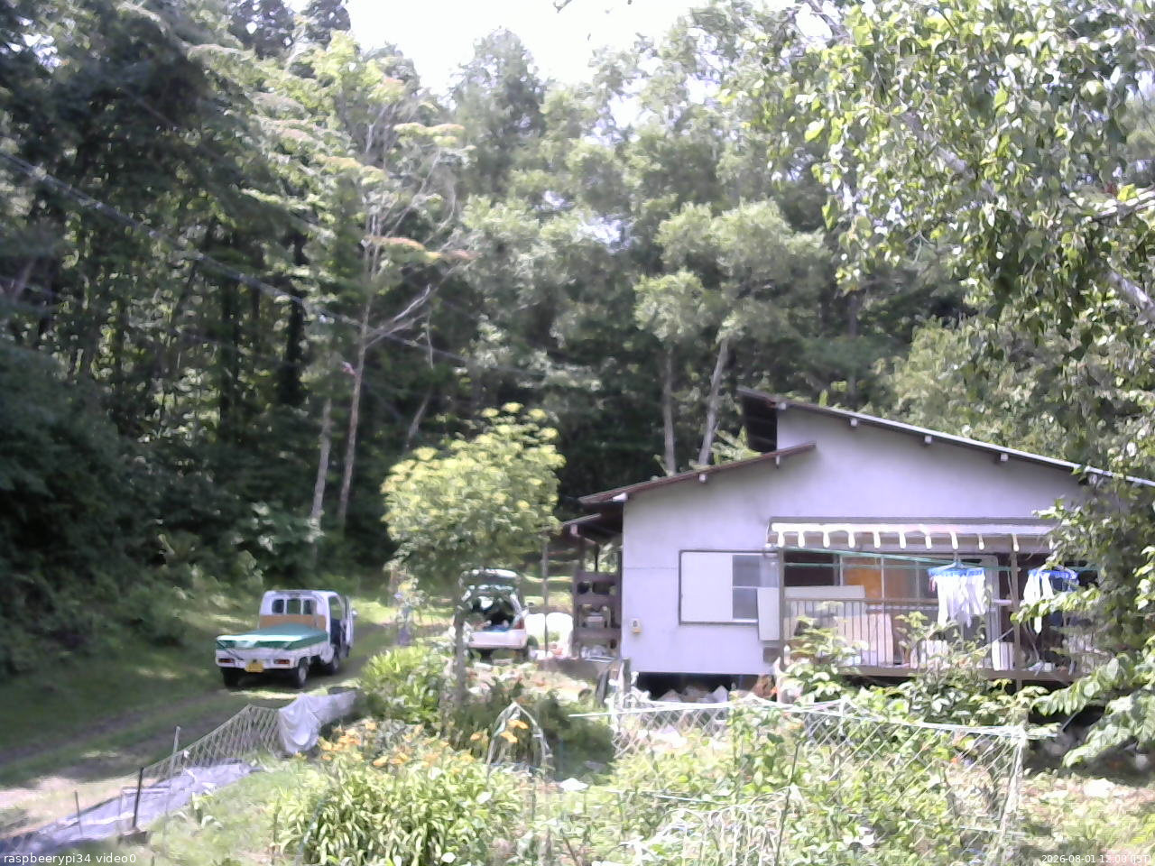 長野県菅平高原 ゆたか山荘 西側(坂上) 2026/08/01 12:00
