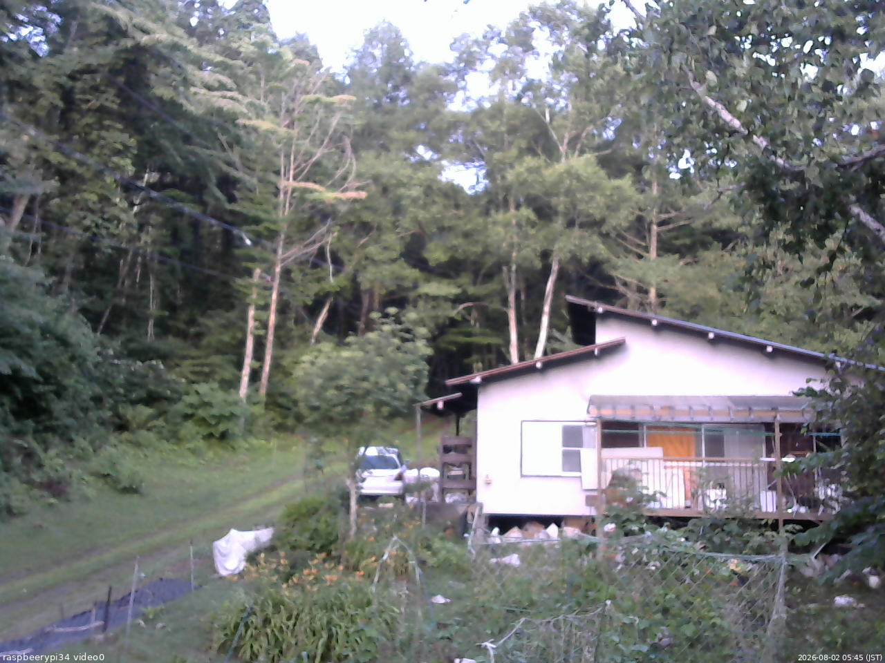 長野県菅平高原 ゆたか山荘 西側(坂上) 2026/08/02 05:45