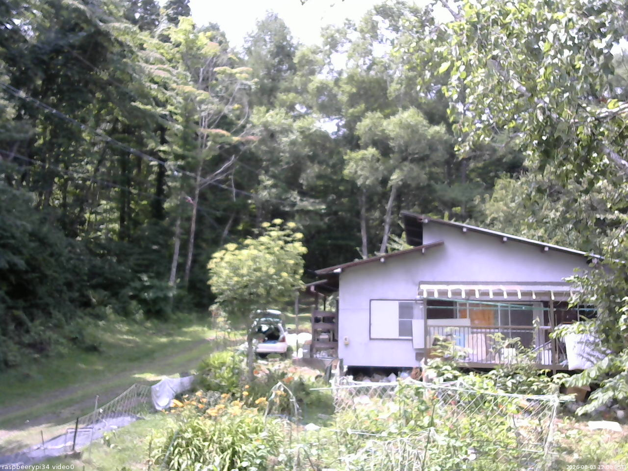長野県菅平高原 ゆたか山荘 西側(坂上) 2026/08/03 12:00