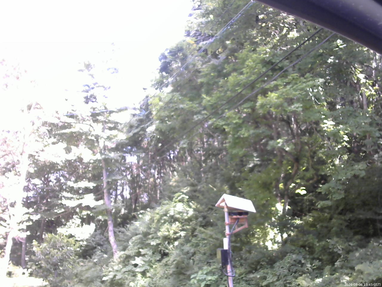 長野県菅平高原 ゆたか山荘 温度計 2026/08/06 13:45