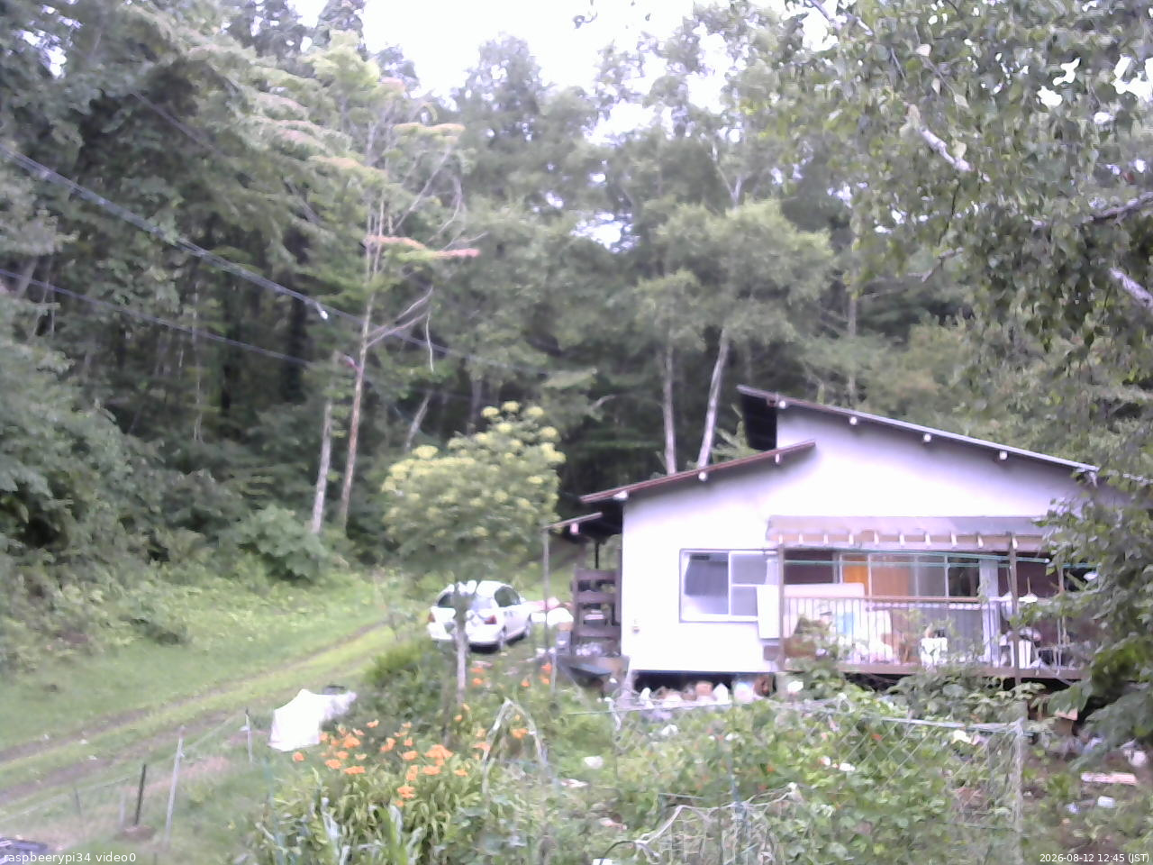長野県菅平高原 ゆたか山荘 西側(坂上) 2026/08/12 12:45