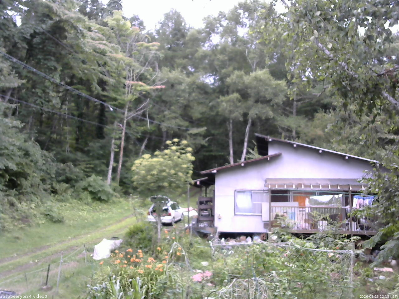 長野県菅平高原 ゆたか山荘 西側(坂上) 2026/08/13 12:15