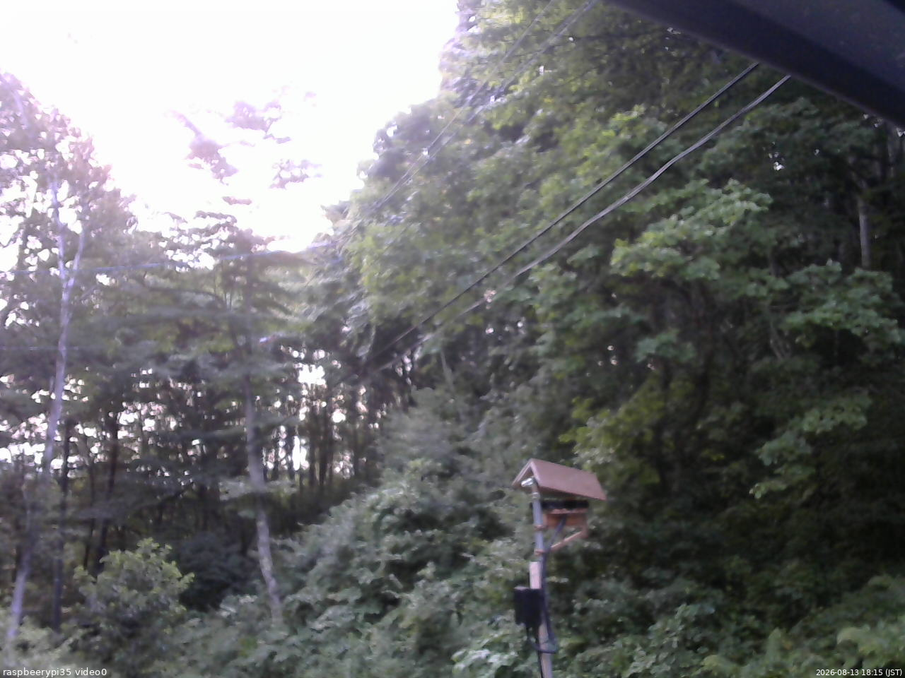 長野県菅平高原 ゆたか山荘 温度計 2026/08/13 18:15